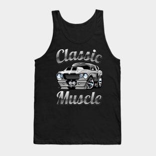 Classic Muscle Car Hot Rod Cartoon Tank Top